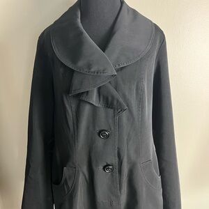 Cynthia Rowley Black Trench Coat